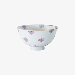 西海陶器 ハナミズキ 茶碗 紫