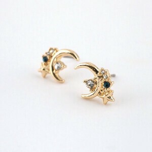 Pierced Earrings Titanium Post