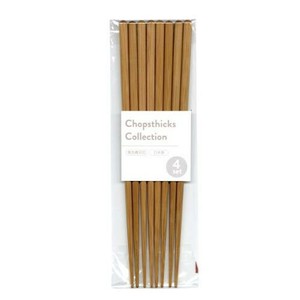 日本製 made in japan 箸4膳 竹先角食洗機対応箸 902661