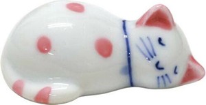日本製 made in japan 箸置 眠りねこ ピンク 516127