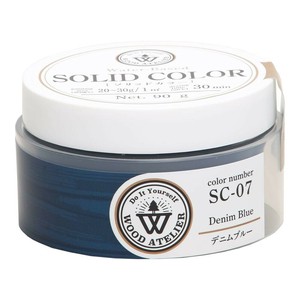 和信ペイント Wood Atelier ソリッドカラー SC-07 デニムブルー 90g