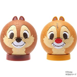 ディズニー　チップ&デール　3D球体 60ピース  パズころりん 2003-508