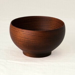 Soup Bowl Design Japanese Style Wooden Presents Knickknacks 6.8cm Made in Japan