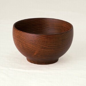 Soup Bowl Design Japanese Style Wooden Presents Knickknacks 6.8cm Made in Japan
