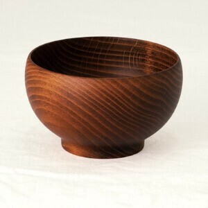 Soup Bowl Design Japanese Style Wooden Presents Knickknacks 6cm Made in Japan