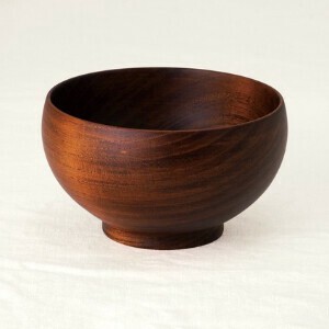 Soup Bowl Design Japanese Style Wooden Presents Knickknacks 7.4cm Made in Japan