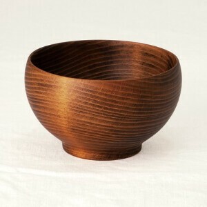 Soup Bowl Design Japanese Style Wooden Presents Knickknacks 7.4cm Made in Japan