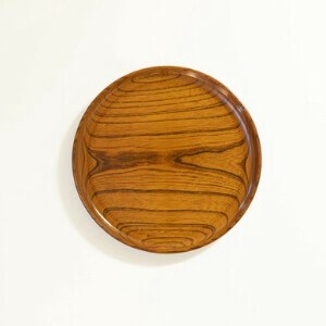 Tray Japanese Style Wooden Lacquerware Presents Knickknacks 9-sun 2cm Made in Japan