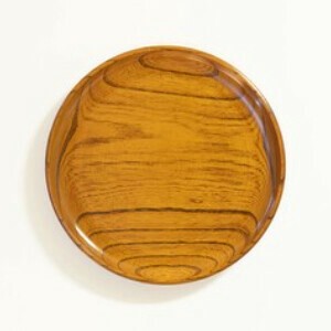 Tray Japanese Style Wooden Lacquerware Presents Knickknacks 7-sun 2cm Made in Japan