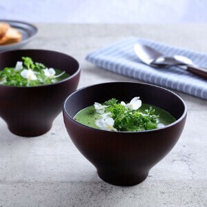 Soup Bowl Wooden Presents Knickknacks 7.5cm