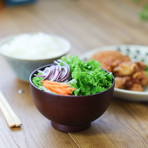 Soup Bowl Wooden Standard Presents Knickknacks 6.8cm