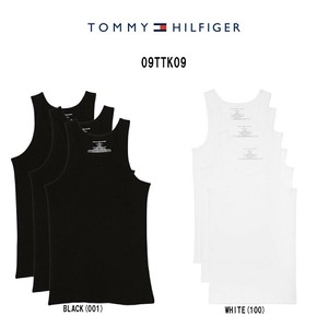 TOMMY HILFIGER(トミーヒルフィガー)タンクトップ ロゴ ワンポイント リブ 3枚パック 肌着 メンズ 09TTK09