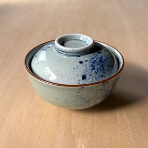 蓋物 染付吹墨 染付 青 蒸碗 むし碗  お正月 縁起物 日本製 有田焼 和食器
