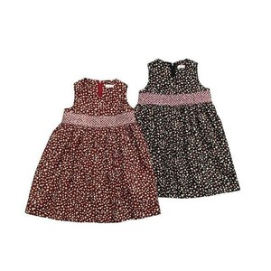 Kids' Casual Dress Floral Pattern Pinafore Dress 80 ~ 140cm Made in Japan