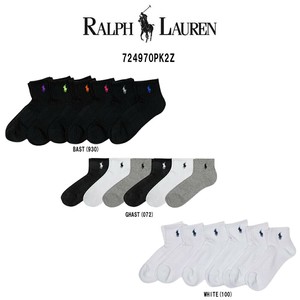 POLO RALPH LAUREN(ポロ ラルフローレン)ソックス ショート 靴下 レディース 女性用 6足セット 724970PK2Z
