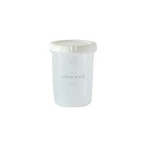 ウィルマックス エンバランス ディープラウンドコンテナ(丸・深型)S(500ml)　ホワイト12194