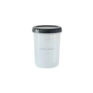 ウィルマックス エンバランス ディープラウンドコンテナ(丸・深型)S(500ml)　グレー12195
