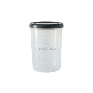 ウィルマックス エンバランス ディープラウンドコンテナ(丸・深型)M(1000ml)　グレー12198