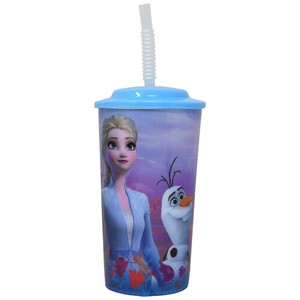 アナと雪の女王2 ストロー付き プラスチック タンブラー 16oz