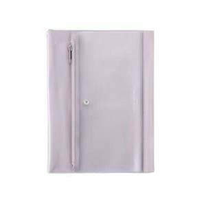isshoni ペンケース付ノートカバーPVC A5 Rピンク N1935
