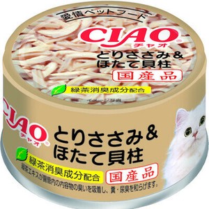 [いなばペットフード]CIAO　とりささみ＆ほたて貝柱85g