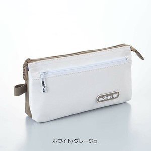 モーブス　4ポケットペンケースバイカラー　ホワイトグレージュ　MOG-4P2-04
