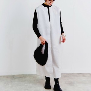 Casual Dress Quilt V-Neck Pinafore Dress