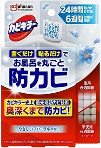 カビキラーお風呂に置くだけ防カビジェル　やさしいフローラルの香り　本体 【住居洗剤・カビとり剤】