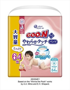 グーンプラスやわらかタッチパンツ　Mサイズ 【オムツ】