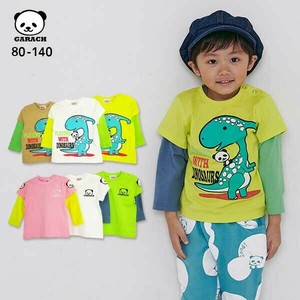 Kids' 3/4 Sleeve T-shirt Dinosaur Panda [2024 A/W]