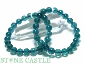☆高品質☆【ブレスレット】ブルーフローライト (3A) (約7〜7.5mm) 【天然石 パワーストーン】