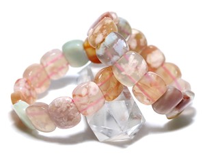 ☆高品質☆【ブレスレット】桜瑪瑙 (3A) バングル 約15x18mm 【天然石 パワーストーン】