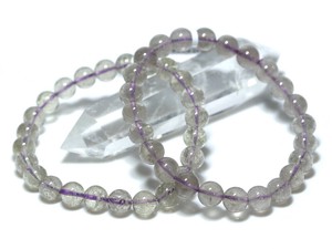 ☆高品質☆【ブレスレット】リビアングラス (パープル) (約8〜8.5mm) 【天然石 パワーストーン】