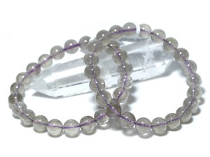 ☆高品質☆【ブレスレット】リビアングラス (パープル) (約9〜9.5mm) 【天然石 パワーストーン】