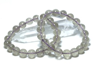 ☆高品質☆【ブレスレット】リビアングラス (パープル) (約9.5〜10mm) 【天然石 パワーストーン】