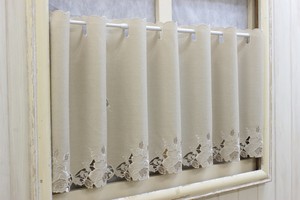 はっ水加工カービングロゼシリーズ　カフェカーテン
