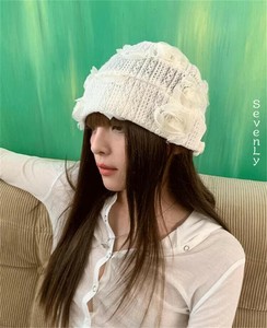 2024 秋冬 バラの冷たい 帽子 レディース「2024新作」