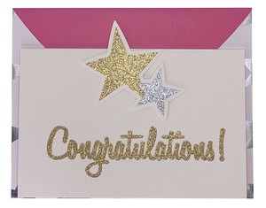 Greeting Card Congratulations! Star