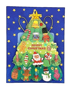 クリスマスバナーカード　ツリー　X48-21617