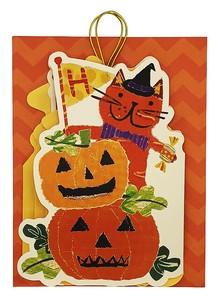 ハロウィンバナーカード　キャッツ＆パンプキン　G20H082601