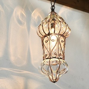 Pendant Light Glass Dip Pen Clear 15cm