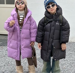 コート ダウン 膝丈 フード付き 保温 子供男女兼用 ファッション BQ5745