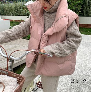 ベスト 綿服 保温 厚手 無地  レディース ファッション  BQ5750