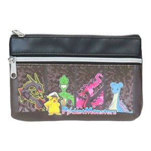 【ペンケース】ポケットモンスター フラットポーチ クロ ポケモン集合