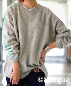 Antiqua Sweater/Knitwear Brushing Fabric Knitted Long Sleeves Tops Ladies' Autumn/Winter