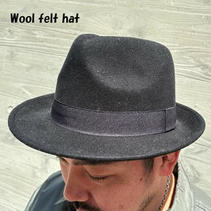 Felt Hat Ladies fashion black Men's [A/W]
