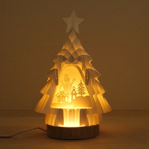 【クリスマス】切り絵ライト クリスマスツリー&幸せの猫