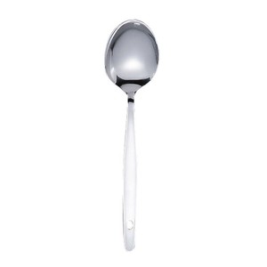 18−0　給食用スプーン　先丸　穴明180mm