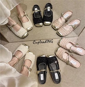 ≪予約商品≫早い者勝ち サンダル デザインセンス 半スリッパ 気高い メアリージン靴 フラットシューズ