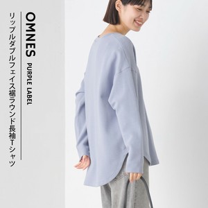 T-shirt Round-hem Double- faced Ripple